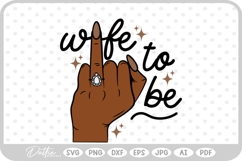 Wife Finger Engagement Wedding Ring Love SVG PNG DXF Product Image 1