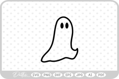 Ghost Halloween Spooky Season SVG PNG DXF Product Image 1