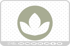 Lotus Floral Flower Nature Plant SVG PNG DXF Product Image 1