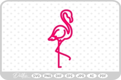 Flamingo Neon Sign SVG PNG DXF Product Image 1