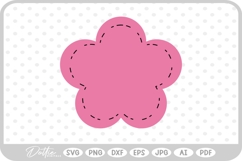 Stitched Flower SVG PNG DXF Product Image 1
