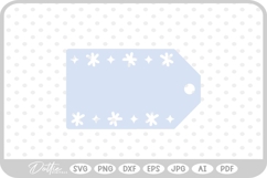 Christmas Tag Gift Present Winter Festive SVG PNG DXF Product Image 1
