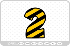 Construction Number 2 SVG PNG DXF Product Image 1