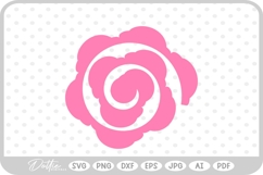 Rolled Flower SVG PNG DXF Product Image 1