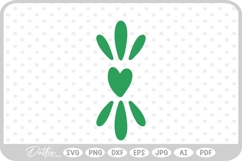Heart Flourish Wavy Shape Decorative SVG PNG DXF Product Image 1