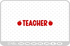 Back to School Teacher SVG PNG DXF Product Image 1