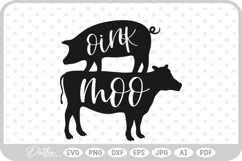 Farm Animals Cow SVG PNG DXF Product Image 1