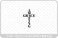 Amazing Grace Jesus Christ SVG PNG DXF Product Image 1