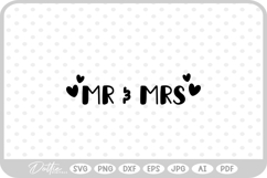 Mr &amp; Mrs SVG PNG DXF Product Image 1