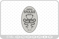 Dried Snake Potion Bottle Label Halloween Witch SVG Product Image 1