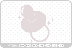 Pacifier Baby Dummy SVG PNG DXF Product Image 1