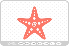 Starfish SVG PNG DXF Product Image 1