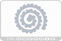 Rolled Paper Flower SVG PNG DXF Product Image 1
