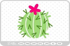 Cactus Tree Flower Spikes Desert Nature Plant SVG PNG DXF Product Image 1