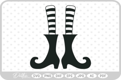 Witch Feet Shoes Boots Halloween SVG PNG DXF Product Image 1