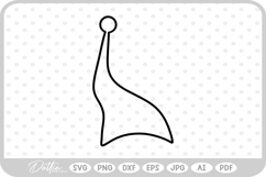 Night Cap Outline SVG PNG DXF Product Image 1