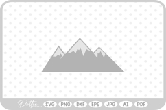 Mountains SVG PNG DXF Product Image 1