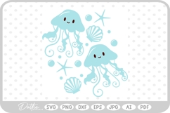 Jellyfish SVG PNG DXF Product Image 1