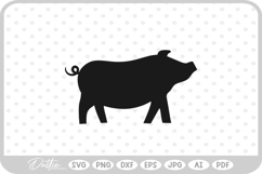Pig Farm Animal SVG PNG DXF Product Image 1