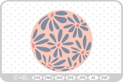 Abstract Flower Pattern Wavy Boho Botanic SVG PNG DXF Product Image 1