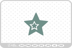 Star Shape Stars Space Doodle Starburst SVG PNG DXF Product Image 1