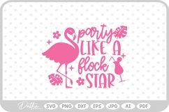 Flamingo Quote Bird SVG PNG DXF Product Image 1