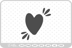 Heart Swirl Dot Shape Decorative SVG PNG DXF Product Image 1