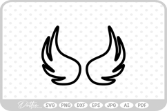 Wings SVG PNG DXF Product Image 1