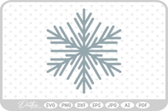 Snowflake Snow Winter Christmas SVG PNG DXF Product Image 1