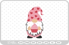 Gonk Gnome Love Heart Valentine&#039;s Day SVG PNG DXF Product Image 1