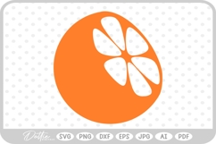 Orange Citrus Fruit SVG PNG DXF Product Image 1