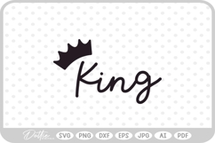 King Crown Pretty Royal SVG PNG DXF Product Image 1