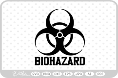 Biohazard Symbol SVG PNG DXF Product Image 1