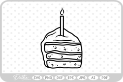 Birthday Cake SVG PNG DXF Product Image 1