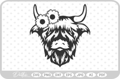 Highland Cow SVG PNG DXF Product Image 1