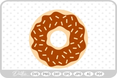 Ring Donut Sweet Treat SVG PNG DXF Product Image 1