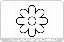 Daisy Flower SVG PNG DXF Product Image 1