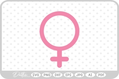 Female Symbol Girl Power Women's Day Quote SVG PNG DXF Product Image 1