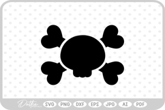 Skull and Cross Bones SVG PNG DXF Product Image 1