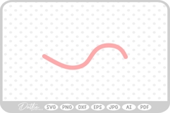Curved Swirl Underline Line SVG PNG DXF Product Image 1
