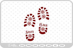 Santa Boot Print Christmas SVG PNG DXF Product Image 1