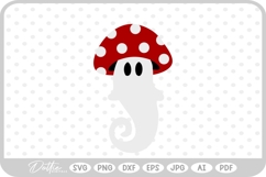 Ghost Mushroom Toadstool Fall Autumn SVG PNG DXF Product Image 1