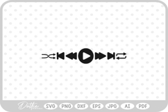 Audio Music Control SVG PNG DXF Product Image 1