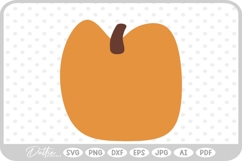 Pumpkin Halloween Autumn Fall Squash SVG PNG DXF Product Image 1