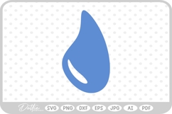 Rain Drop SVG PNG DXF Product Image 1