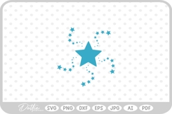 Star Shape Stars Space Doodle Starburst SVG PNG DXF Product Image 1
