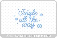 Christmas Quote Script Festive Winter SVG PNG DXF Product Image 1