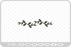 Botanical Hand Drawn Vine Doodle Nature SVG PNG DXF Product Image 1