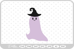 Halloween Ghost Witch SVG PNG DXF Product Image 1