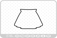 Skirt SVG PNG DXF Product Image 1